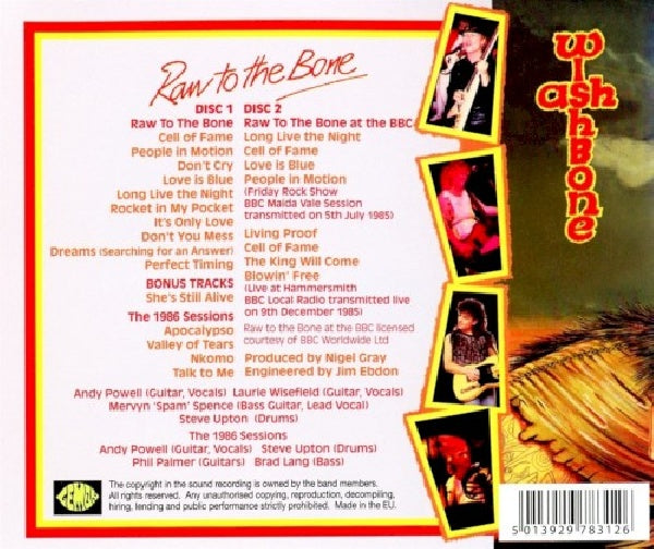 Wishbone Ash - Raw to the bone (CD) - Velvet Music