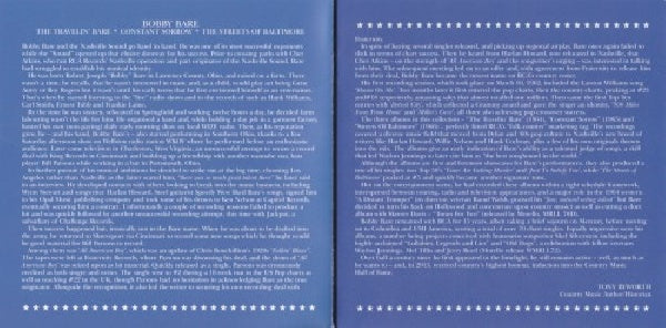 Bobby Bare - Travelin' bare / constant sorrow / the streets of baltimore (CD) - Velvet Music