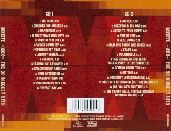 Roxette - 30 biggest hits xxx (CD) - Velvet Music