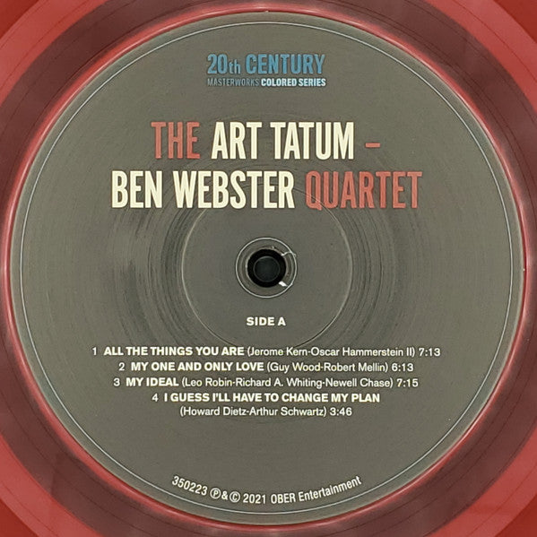 Art Tatum - Ben Webster Quartet, The - The Art Tatum - Ben Webster Quartet (LP) - Velvet Music