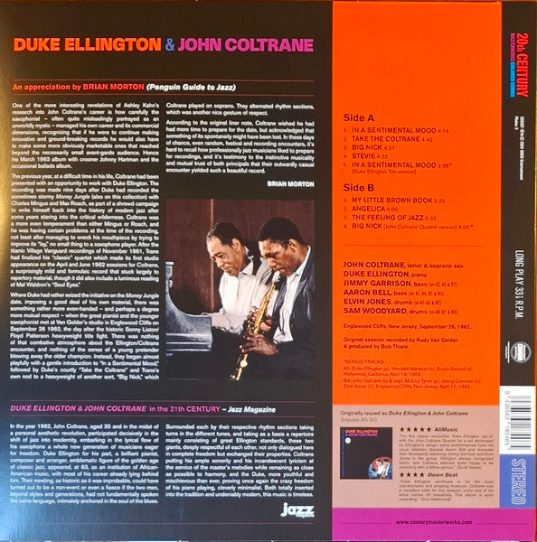 Duke Ellington, John Coltrane - Duke Ellington & John Coltrane (LP) - Velvet Music