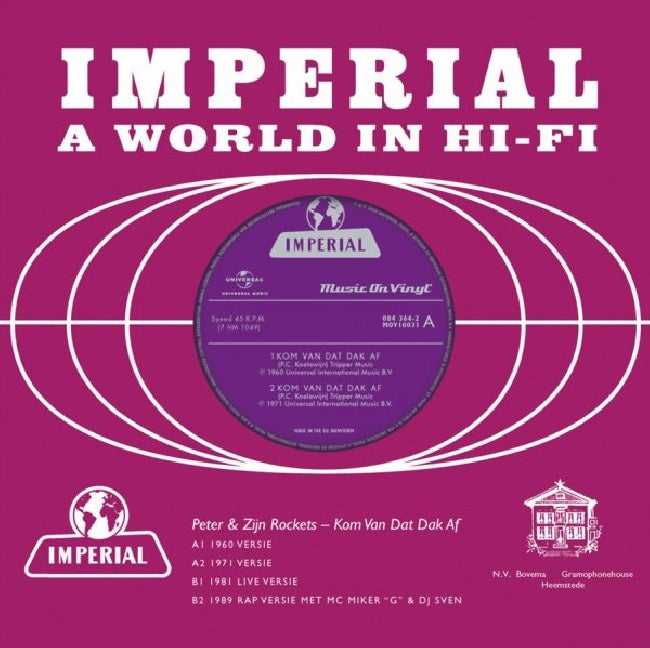 Peter Koelewijn - Kom van dat dak af (12-inch maxi-single) - Velvet Music