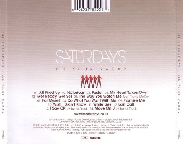 Saturdays - On your radar (CD)