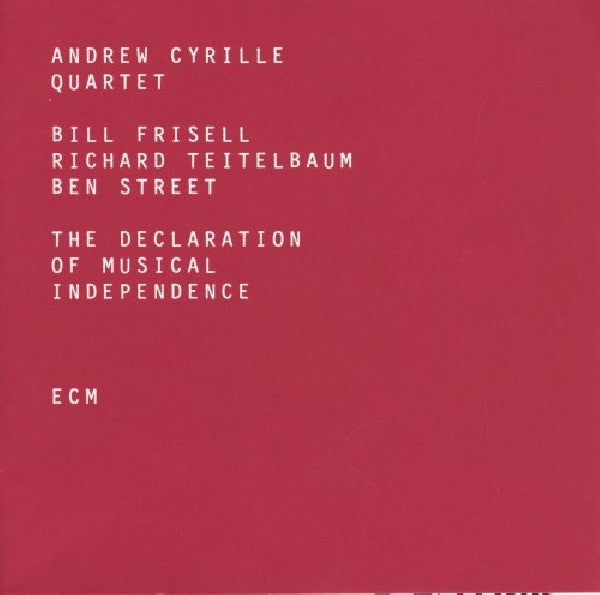 Andrew Cyrille -quartet- - Declaration of musical independence (CD) - Velvet Music