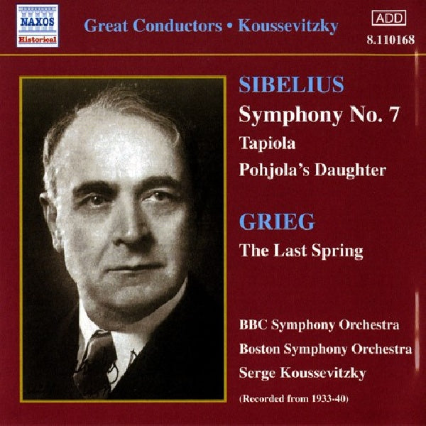 Sibelius/grieg - Symphony no.7/last spring (CD) - Velvet Music