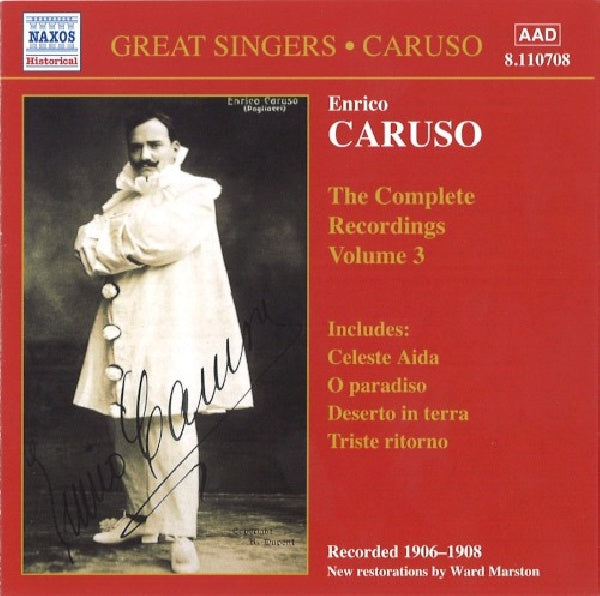 Enrico Caruso - Enrico Caruso Vol. 3 : 1906- (CD)