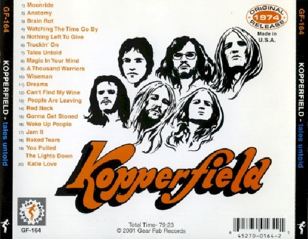 Kopperfield - Tales untold (CD) - Velvet Music