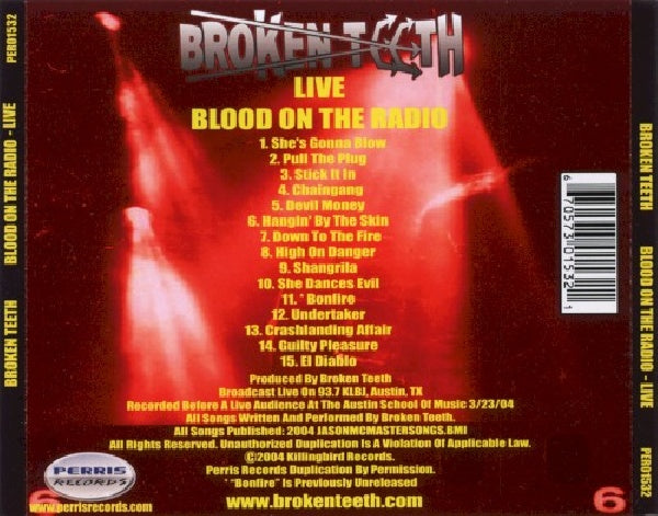 Broken Teeth - Blood on the radio (CD) - Velvet Music