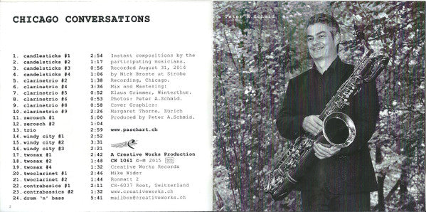 Peter A. Schmid - Chicago Conversations (tweedehands CD) - Velvet Music