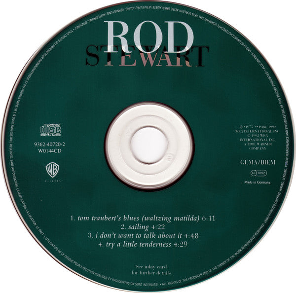 Rod Stewart - Tom Traubert's Blues (Waltzing Matilda) (CD d'occasion)