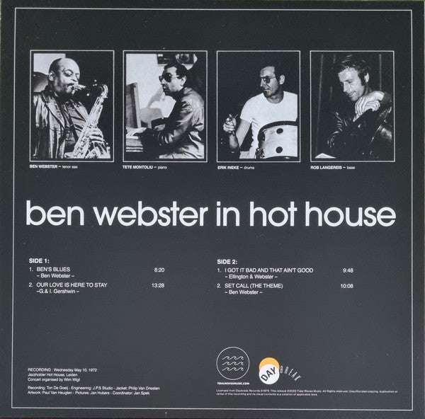 Ben Webster - In Hot House (LP) - Velvet Music