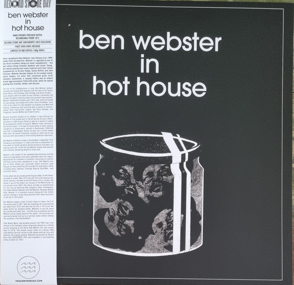 Ben Webster - In Hot House (LP) - Velvet Music