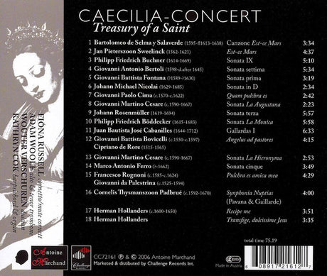 Caecilia Concert - Trasury Of A Saint (CD) - Velvet Music