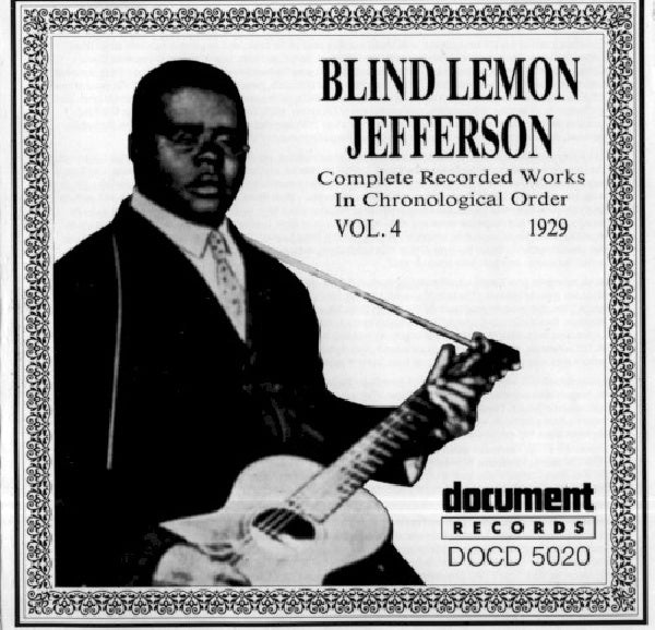 Blind Lemon Jefferson - Complete recordings 1925-1929 vol.4 (1929) (CD) - Velvet Music