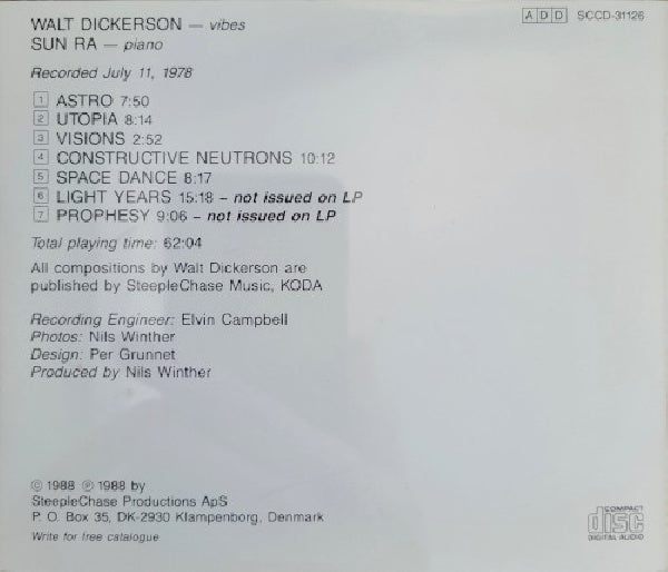 Walt Dickerson /sun Ra - Visions (CD)