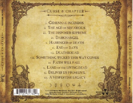 Hell - Curse and chapter (CD) - Velvet Music