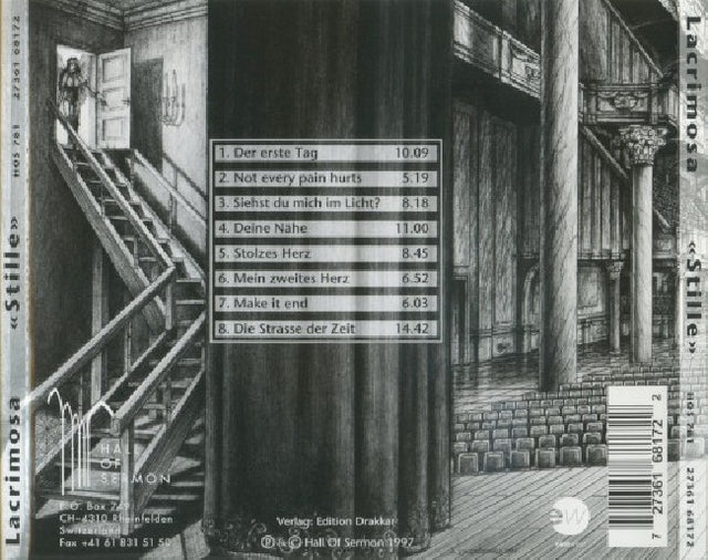 Lacrimosa - Stille (CD) - Velvet Music