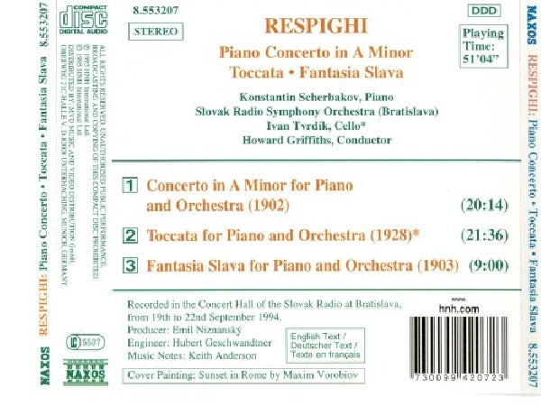 O. Respighi - Concerto pour piano en la mineur (CD)
