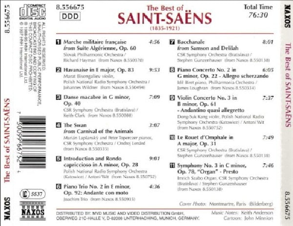 C. Saint-saens - Best of (CD)