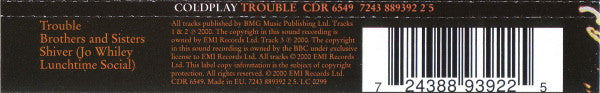 Coldplay - Trouble (second hand CD)