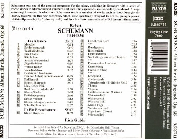 Robert Schumann - Album for the youth (CD)
