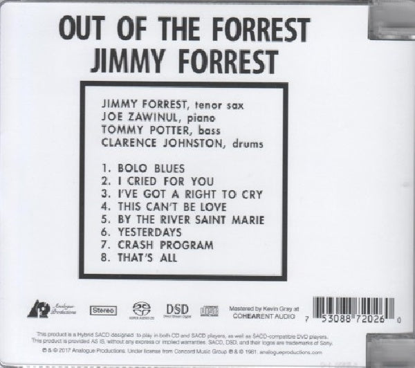 Jimmy Forrest - Out of the forrest (CD) - Velvet Music