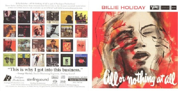 Billie Holiday - All or nothing at all (CD) - Velvet Music