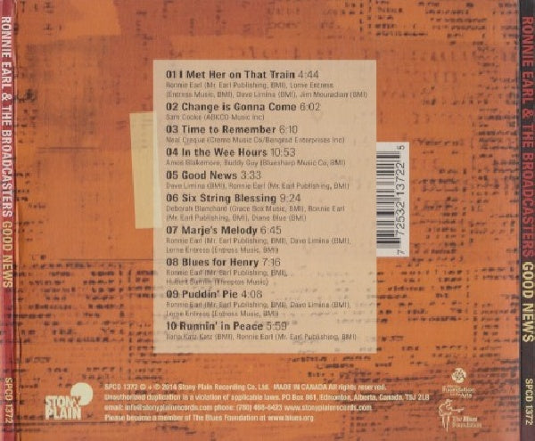 Ronnie Earl & The Broadcasters - Good news (CD) - Velvet Music
