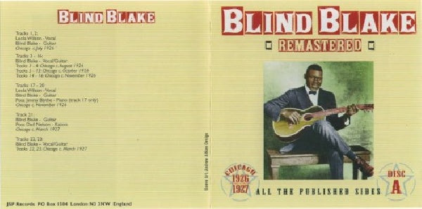 Blind Blake - All the published sides (CD) - Velvet Music