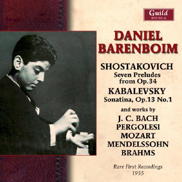 Daniel Barenboim - Premiers enregistrements rares 1955 (CD)