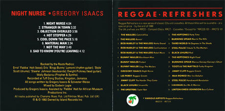 Gregory Isaacs - Night Nurse (tweedehands CD) - Velvet Music