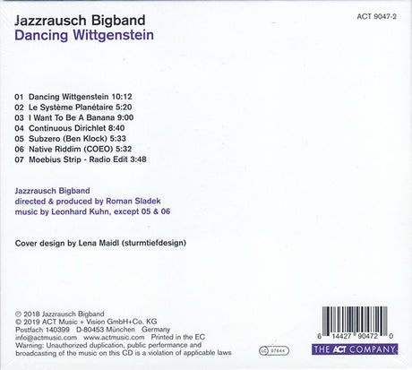 Jazzrausch Bigband - Dancing Wittgenstein (CD d'occasion)