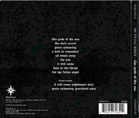My Dying Bride - Like gods of the sun (CD) - Velvet Music