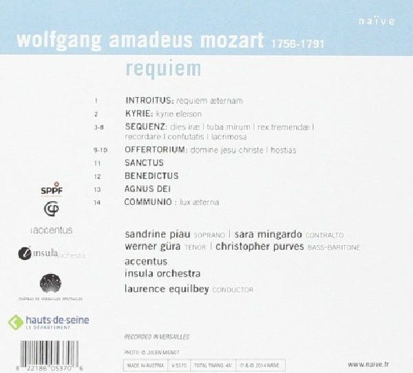 Wolfgang Amadeus Mozart - Requiem (CD) - Velvet Music