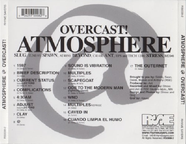 Atmosphere - Overcast (CD) - Velvet Music