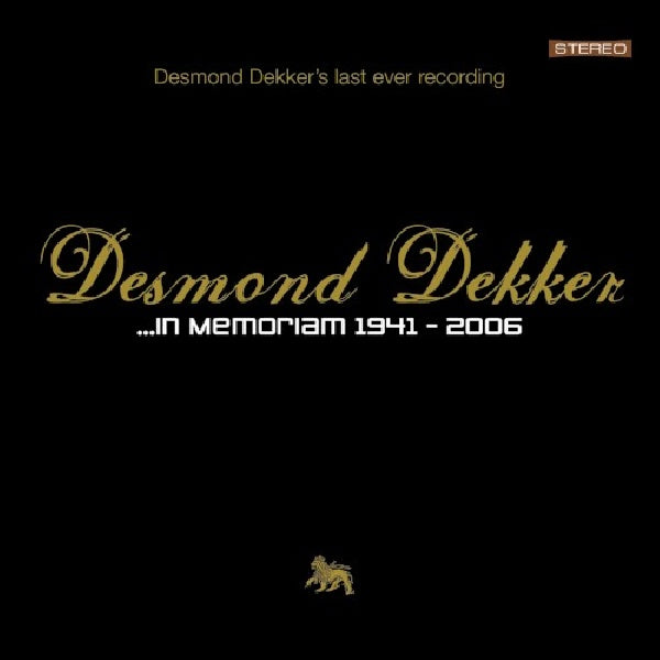 Desmond Dekker - In memoriam 1941 - 2006 (CD) - Velvet Music