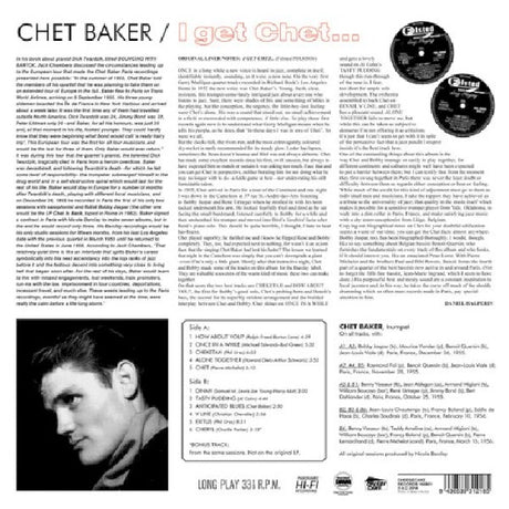 Chet Baker - I get chet (LP) - Velvet Music