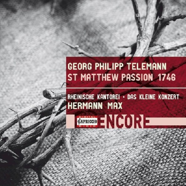 G.p. Telemann - Matthaus-passion - La passion selon saint Matthieu 1746 (CD)