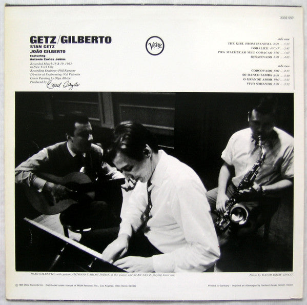 Stan Getz / João Gilberto Featuring Antonio Carlos Jobim - Getz / Gilberto (tweedehands LP) - Velvet Music
