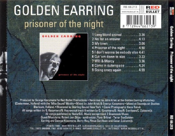 Golden Earring - Prisoner of the night (CD) - Velvet Music