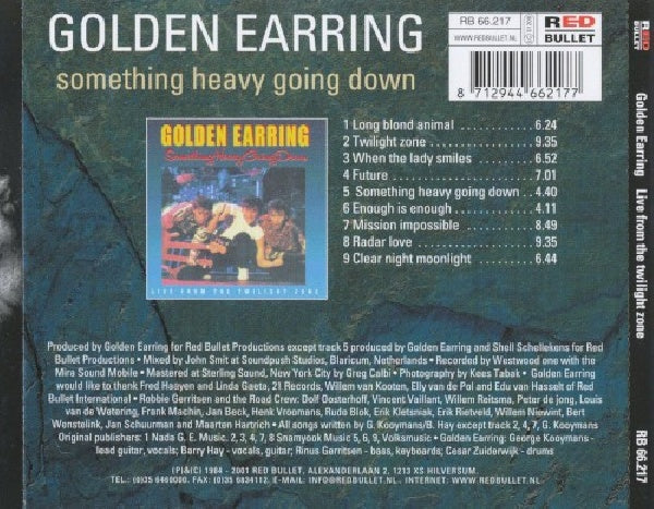 Golden Earring - Something heavy going down (CD) - Velvet Music