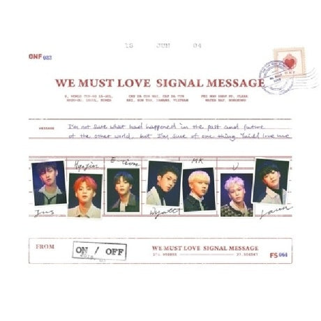 Onf - We must love signal message (CD) - Velvet Music