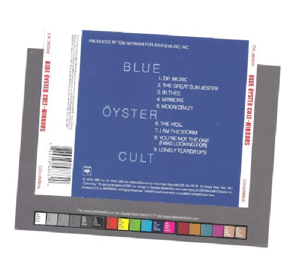 Blue Oyster Cult - Mirrors (CD) - Velvet Music