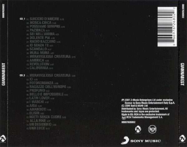 Gianna Nannini - Giannabest (CD) - Velvet Music