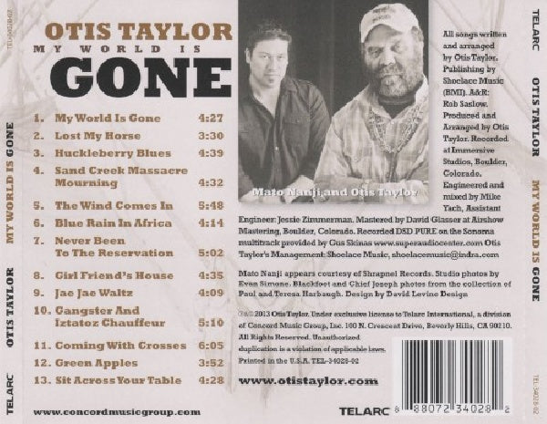 Otis Taylor - My world is gone (CD) - Velvet Music