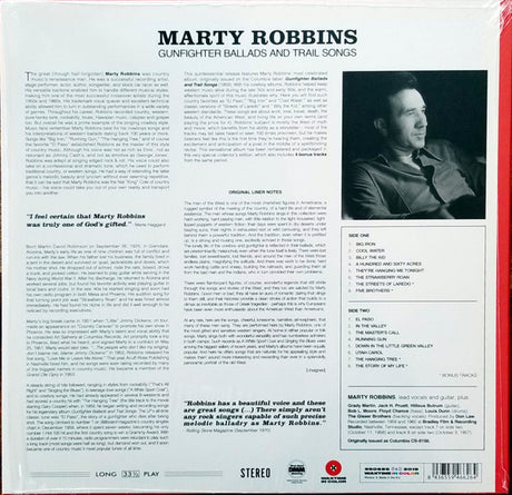 Marty Robbins - Gunfighter Ballads And Trail Songs (LP) - Velvet Music