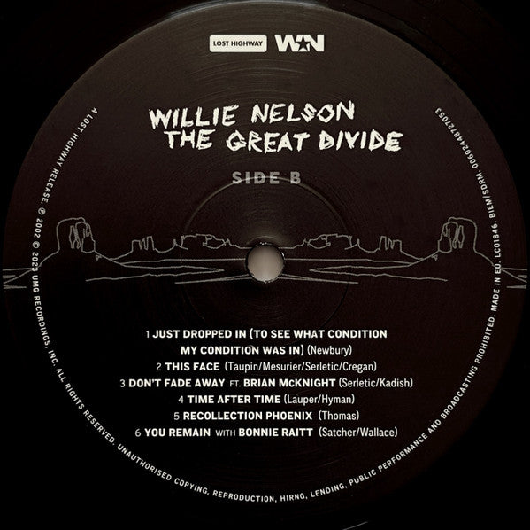 Willie Nelson - The Great Divide (LP) - Velvet Music