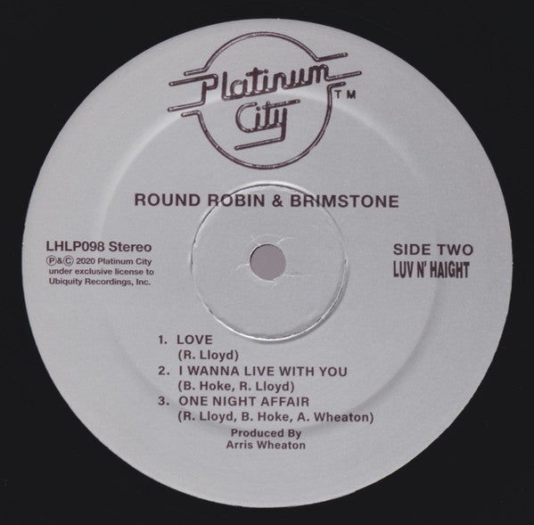 Round Robin And Brimstone - Round Robin And Brimstone (LP) - Velvet Music