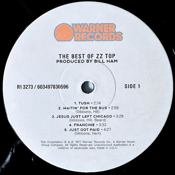 ZZ Top - The Best Of ZZ Top (LP) - Velvet Music