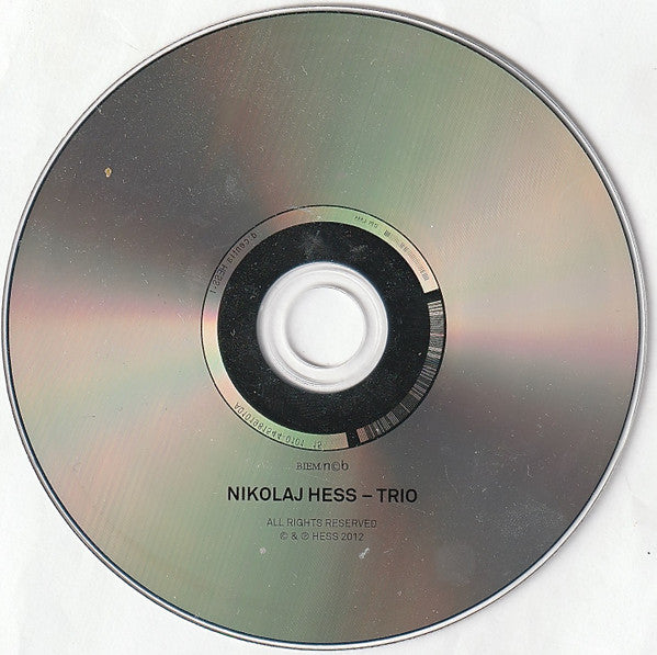 Nikolaj Hess, Tony Scherr, Kenny Wollesen - Trio (CD d'occasion)